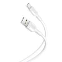 XO XO NB212 USB-A apa - USB-C apa Adat és töltő kábel - Fehér (1m) ()
