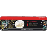 Stabilo STABILO Pen 68 metallic filctoll Közepes Többszínű 6 dB (6806/8-32)