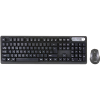 cian technology INCA Tastatur IWS-549U Wireless Set, Büro Design, Akku, SW retail (IWS-549U)