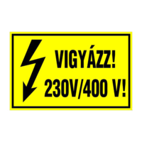 N/A Vigyázz! 230v/400 v! (DKRF-VILL-1521-1)