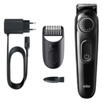 Braun Braun BeardTrimmer BT3322 szakállvágó AC/akkumulátor 40 1 cm Wet & Dry Fekete (BT3322)