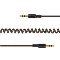Gembird Gembird 3.5 mm sztereo spirál audio kábel 1.8m fekete (CCA-405-6) (CCA-405-6)