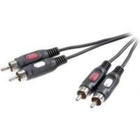 SpeaKa Professional SpeaKa Professional RCA Audio Csatlakozókábel [2x RCA dugó - 2x RCA dugó] 0.50 m Fekete (SP-7869760)