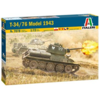 Italeri Italeri: T-34/76 Model 1943 tank makett, 1:72 (7078s) (7078s)