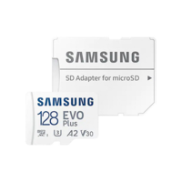 Samsung SAMSUNG MEMÓRIAKÁRTYA TransFlash 128GB (microSDXC EVOPlus Blue - Class 10, UHS-1) + SD adapter (MC128KA-EU) (MC128KA-EU)
