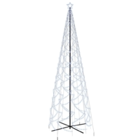 vidaXL kúp alakú karácsonyfa 1400 hideg fehér LED-del 160 x 500 cm (343510)