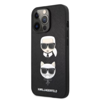 Karl Lagerfeld Karl Lagerfeld Apple Iphone 13 Pro Karl et Choupette fekete tok (KLHCP13LSAKICKCBK) (KLHCP13LSAKICKCBK)