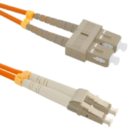 Qoltec Qoltec 54042 LC/UPC - SC/UPC Optikai Duplex kábel 5m - Narancssárga (54042)