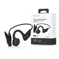 Devia Devia Sport Bluetooth sztereó fülhallgató v5.0 microSD kártyaolvasóval - Devia Kintone Series Run-A1 Sound Conduction Wireless Headset - fekete (ST379291)