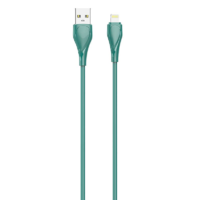 LDNIO LDNIO LS612 USB-A - Lightning kábel 25W, 2m zöld (5905316144606) (5905316144606)