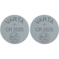 Varta CR2025 lítium gombelem, 3 V, 170 mAh, 2 db, Varta BR2025, DL2025, ECR2025, KCR2025, KL2025, KECR2025, LM2025 (6025101402)