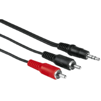 Hama Hama 30456 audio kábel 5 M 3.5mm RCA Fekete (30456)