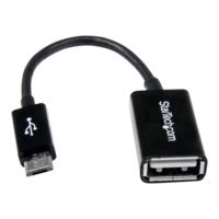 StarTech StarTech.com 5in Micro USB to USB OTG Host Adapter - Micro USB Male to USB A Female On-The-GO Host Cable Adapter (UUSBOTG) - USB adapter - USB to Micro-USB Type B - 12.7 cm (UUSBOTG)