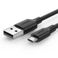 UGREEN UGREEN micro USB- USB kábel, QC 3.0, 2.4A, 0.25m, fekete (60134) (UG60134)