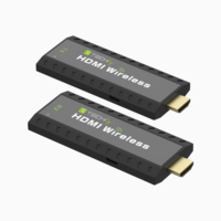 Techly Techly IDATA HDMI-WL53 audió/videó jeltovábbító AV adó- és vevőegység Fekete (365641)