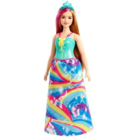 Mattel Mattel Barbie Dreamtopia: Szőke-pink hajú molett hercegnő baba (GJK12) (GJK12)