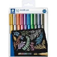 STAEDTLER STAEDTLER Marker Metallic 10 Stück im Etui, 1-2mm (8323 TB10)