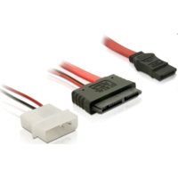 DeLock DeLock DL84384 Slimline SATA anya + 2tűs hálózati - Sata átalakító kábel (DL84384)