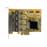 StarTech StarTech.com 4 Port Gigabit NIC PCIe Network Card - Quad Port Adapter (ST1000SPEX43) - network adapter - PCIe - Gigabit Ethernet x 4 (ST1000SPEX43)
