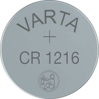 Varta CR1216 lítium gombelem, 3 V, 25 mA, Varta BR1216, DL1216, ECR1216, KCR1216, KL1216, KECR1216, LM1216 (6216101401)