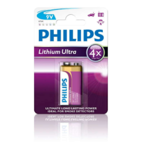 Philips Philips Lítium 9V elem Lithium Ultra 1db (6FR61LB1A/10) (6FR61LB1A/10)