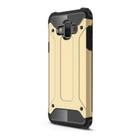 gigapack Defender műanyag telefonvédő (közepesen ütésálló, légpárnás sarok, szilikon belső, fémhatás) ARANY [Samsung Galaxy J7 Duo (2018) SM-J720FZ] (5996457776672)