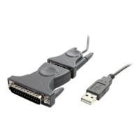 StarTech StarTech.com USB to Serial Adapter - 3 ft / 1m - with DB9 to DB25 Pin Adapter - Prolific PL-2303 - USB to RS232 Adapter Cable (ICUSB232DB25) - serial adapter - USB 2.0 (ICUSB232DB25)