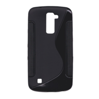 gigapack Szilikon telefonvédő (S-line) FEKETE [LG K10 (K420n)] (5996457633531)