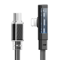 Mcdodo Mcdodo CA-3440 USB-C/Lightning apa - USB-C/Lightning apa Adat és töltő kábel - Fekete (1.2m) (CA-3440)