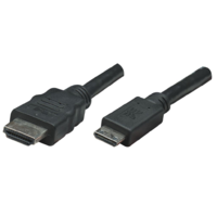 Manhattan Manhattan 304955 HDMI kábel 1,8 M HDMI A-típus (Standard) HDMI Type C (Mini) Fekete (304955)