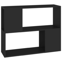 vidaXL fekete forgácslap TV-szekrény 80 x 24 x 63 cm (809117)