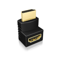 Icy Box HDMI Adapter IcyBox HDMI Typ A -> HDMI Typ A St/Bu 90° (b) (IB-CB009-1)