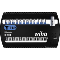 Wiha Wiha bitkészlet XLSelector T-bit 50 mm Phillips, TORX®, hatszög 31 db. 1/4 '' Wiha 41831 6,3 mm (1/4) Hossz:50 mm 1 készlet Bitek egy műanyag dobozban (41831)