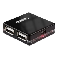Lindy Lindy 4 Port USB 2.0 Mini Hub - hub - 4 ports (42742)