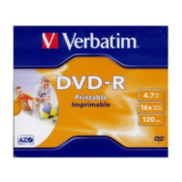 Verbatim Verbatim DVD-R írható DVD lemez 4,7GB matt nyomtatható normál tok (43521)