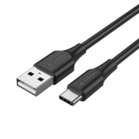 Vention Vention USB 2.0 A - USB-C kábel 3A 0,25m fekete (CTHBC) (CTHBC)