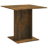 vidaXL füstös tölgyszínű szerelt fa étkezőasztal 80 x 80 x 75 cm (825822)