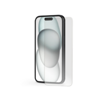 Haffner Apple iPhone 15 üveg képernyővédő fólia - Tempered Glass Screen Pro Plus 2.5D - 1 db/csomag - ECO csomagolás (TF-0250)