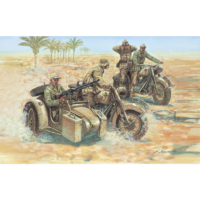 Italeri Italeri WWII Német motoros katonai figurák műanyag makett (MI-6121)