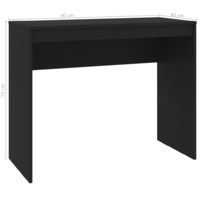 vidaXL fekete szerelt fa íróasztal 90 x 40 x 72 cm (800379)