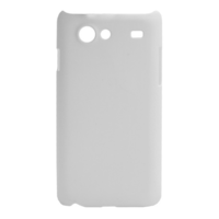 gigapack Műanyag telefonvédő (gumírozott) FEHÉR [Samsung Galaxy S Advance (GT-I9070)] (5996457310845)