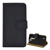 gigapack Tok álló, bőr hatású (FLIP, oldalra nyíló, asztali tartó funkció, prémium) FEKETE [LG G4c (H525n)] (5996457555741)