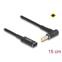 DeLock Delock Laptop töltőkábel adapterkábel USB Type-C anya - 5,5 x 2,5 mm apa 15cm (60040) (DE60040)
