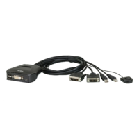 ATEN ATEN CS22D 2-Port USB DVI Cable KVM Switch with Remote Port Selector (CS22D)