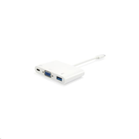 Equip Equip 133462 USB Type-C -> VGA,USB-A, USB Type-C átalakító (1920x1080, PD) (133462)
