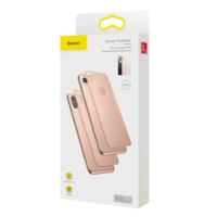 Baseus Baseus iPhone Xs 0.3 mm Full coverage curved T-Glass rear Protector White(SGAPIPH58-BM02) (SGAPIPH58-BM02)