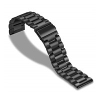 gigapack Pótszíj (univerzális, 22 mm, rozsdamentes acél, állítható) FEKETE [Honor Watch GS 3] (5996457857517)