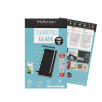 MyScreen MYSCREEN DIAMOND GLASS EDGE képernyővédő üveg (3D full cover, íves, karcálló, 0.33 mm, 9H) FEKETE [Apple iPhone 6S 4.7] (MD2081TG 3D BLACK)