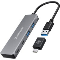 GrauGear GRAUGEAR USB-HUB 4x USB 3.0, 2x Type-C und 2x Type-A retail (G-HUB2A2C-AC)