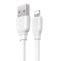 Remax Remax Suji Pro USB-A - Lightning kábel 2.4A 1m fehér (RC-138i White) (RC-138i White)